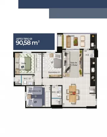 Alugar Apartamento / Padrão em Ribeirão Preto. apenas R$ 565.000,00