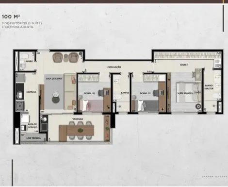 imagem 1 - Apartamento à venda no Edifício THZ, próximo ao Parque Uber Sul - Ribeirão Preto/SP. imagem 1 - Apartamento à venda no Edifício THZ, próximo ao Parque Uber Sul - Ribeirão Preto/SP.